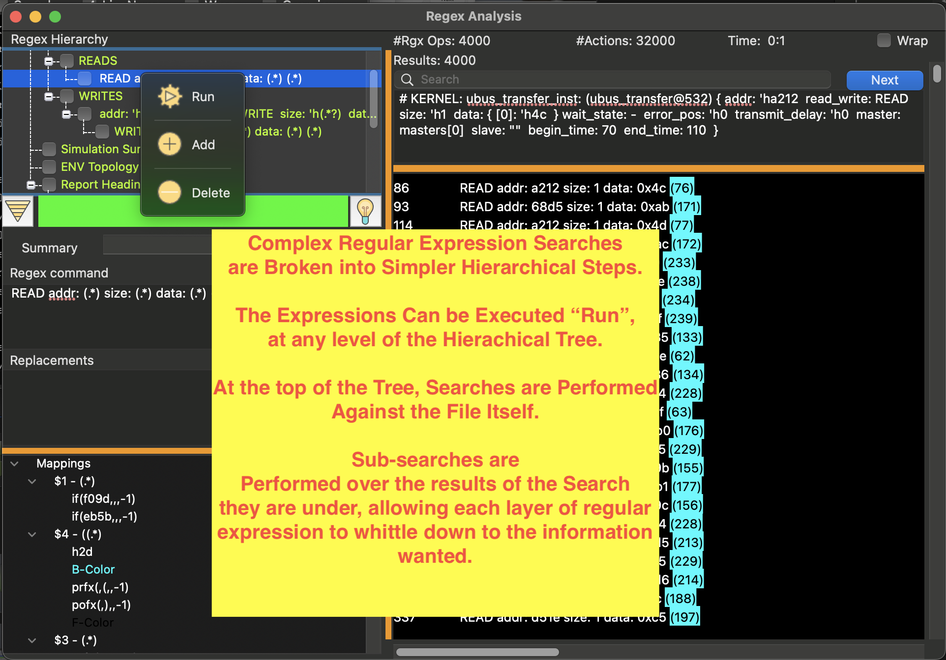 Break Down Complex Regular Expressions in Manageable Pieces Hierarchically.